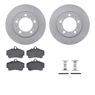 R1 Concepts WDUH1-02037 Carbon Series Brake Rotors W/ 5000 Oep Brake Pads & Hdw